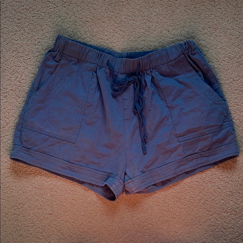 Women's Blue Casual Shorts